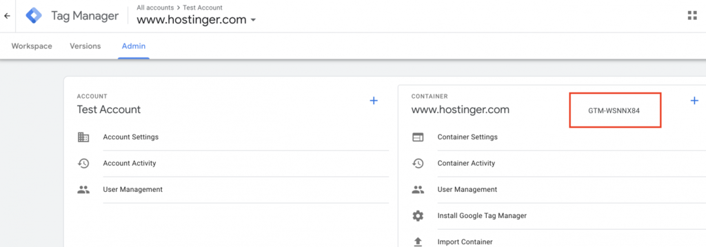 Código para el administrador de etiquetas de Google y wordpress