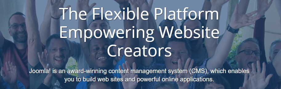 La página de Joomla.