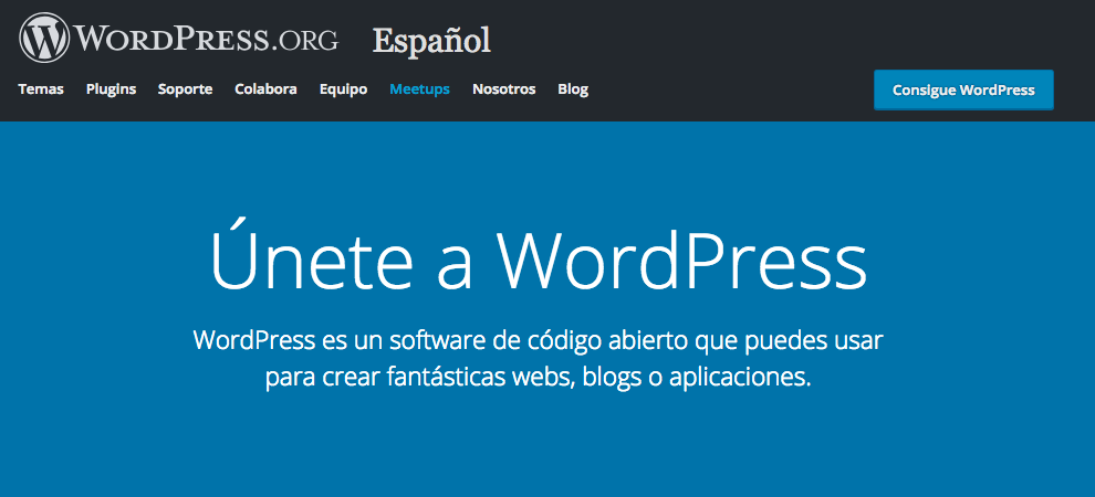 pagina inicio wordpress