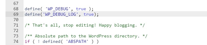Cómo habilitar WP_DEBUG_LOG