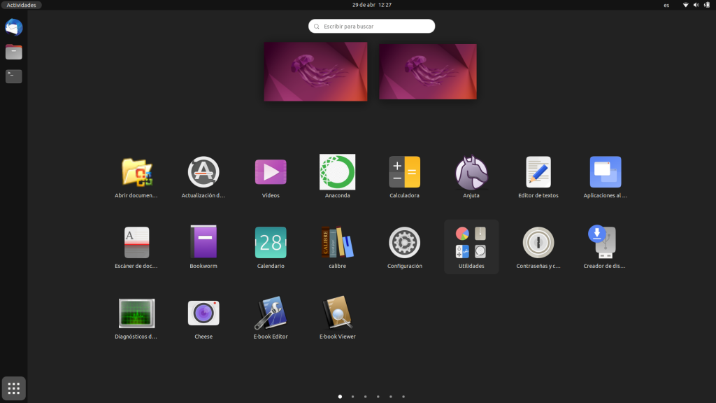 Aplicaciones de Ubuntu