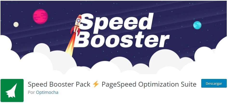 Página de descarga del plugin Speed Booster Pack