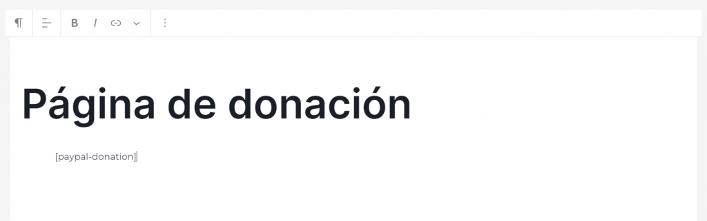 Agregar el botón de donación de PayPal mediante código abreviado en WordPress
