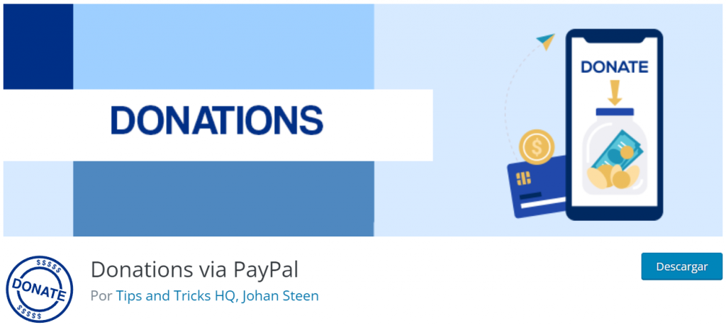 Plugin de WordPress para el botón de donaciones de PayPal