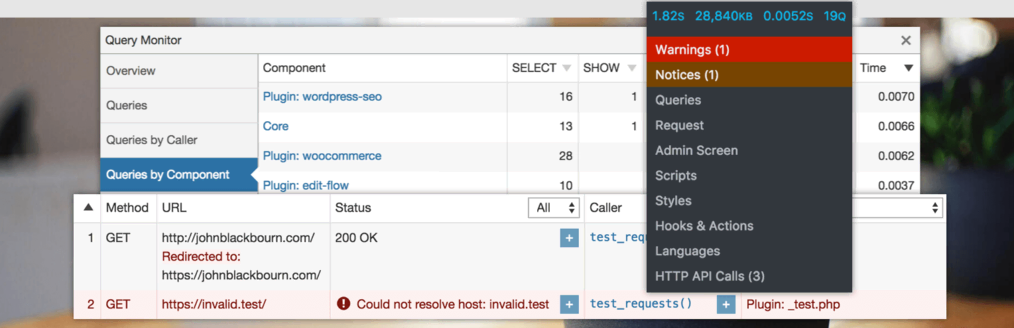 Banner del plugin Query Monitor