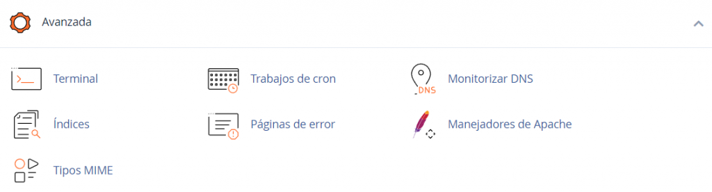 Funciones avanzadas de cPanel