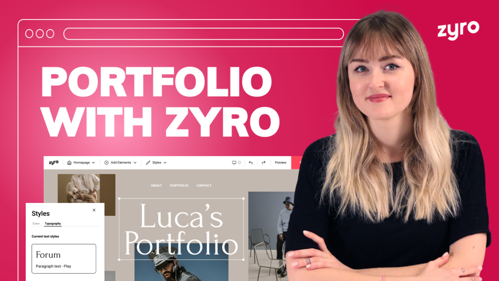 How to make a portfolio website with zyro – simple & easy