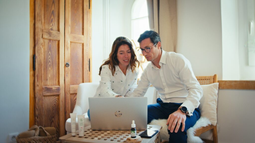Elise and her husband, Arnaud
