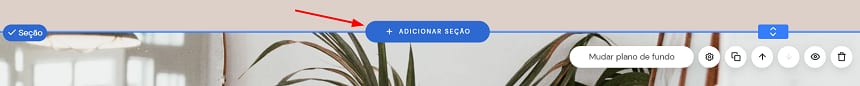 Interface do Criador de Sites da Hostinger