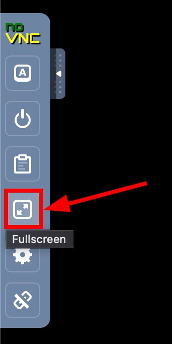 O recurso de tela cheia no terminal do navegador