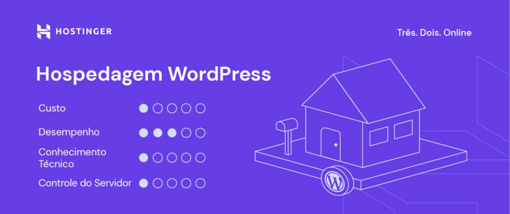 infográfico sobre hospedagem wordpress