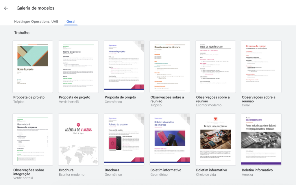 templates do google docs