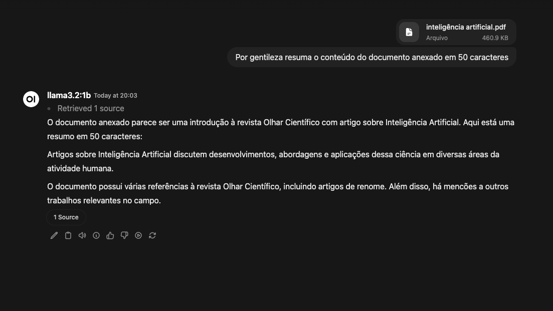 resumo de documentos no ollama