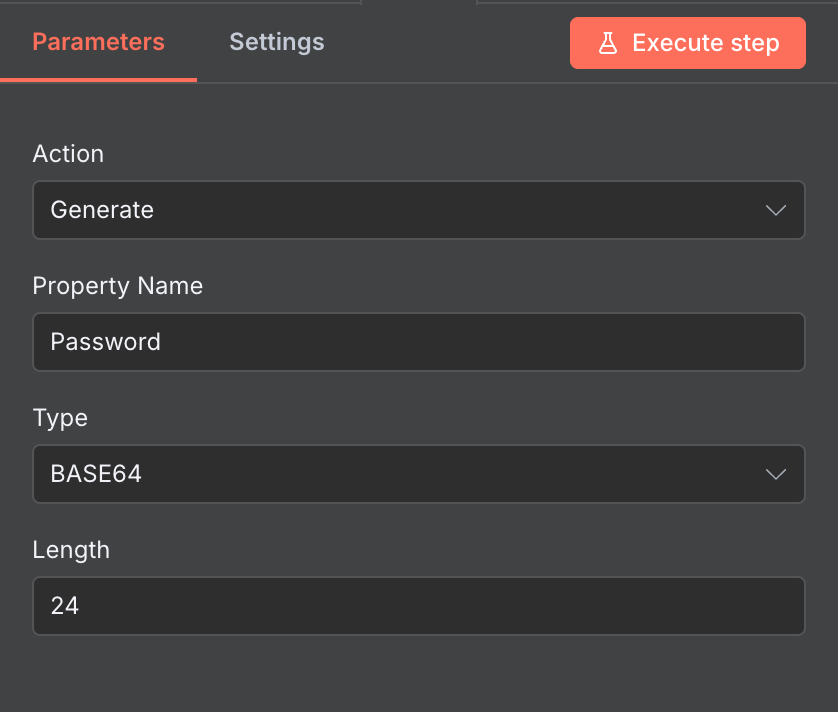 Configuração do nó Crypto para geração de senhas aleatórias
