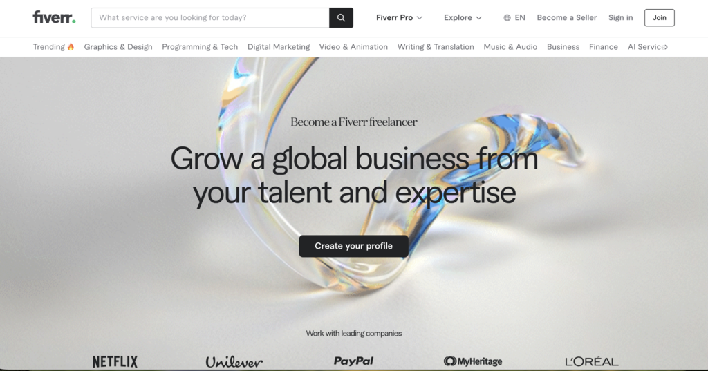 Como ganhar dinheiro enquanto viaja - Fiverr Pro
