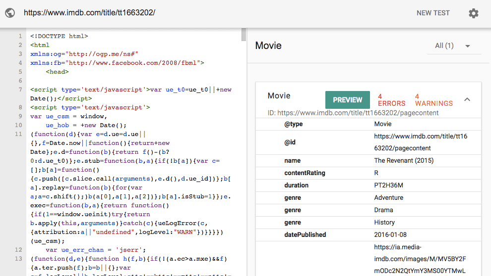 Como usar a ferramenta de teste de dados estruturados do Google para ver se há schema instalado na página