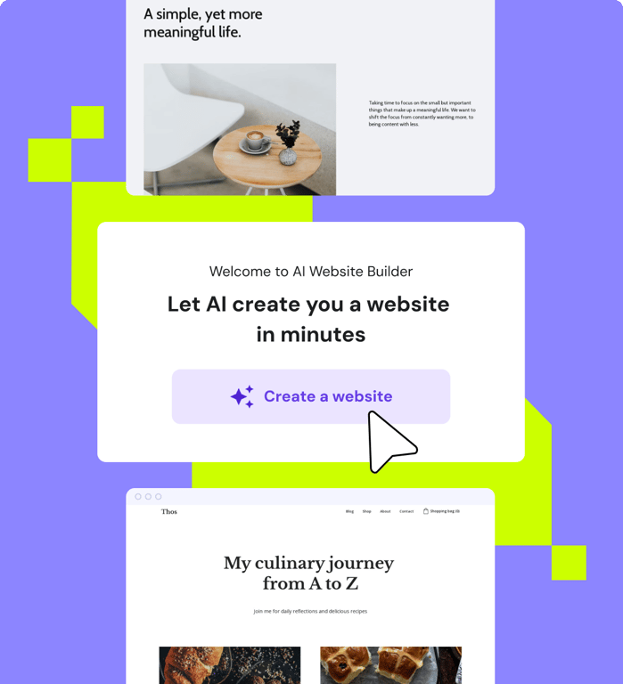 Create a website in 3 easy steps