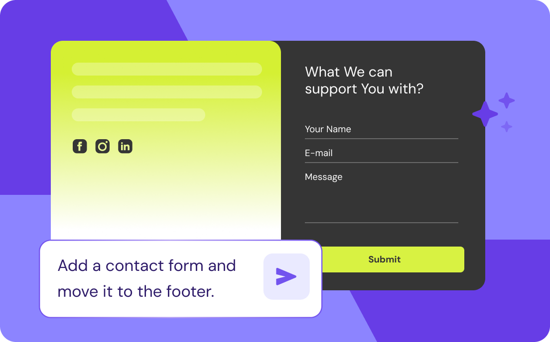 Customize your site instantly