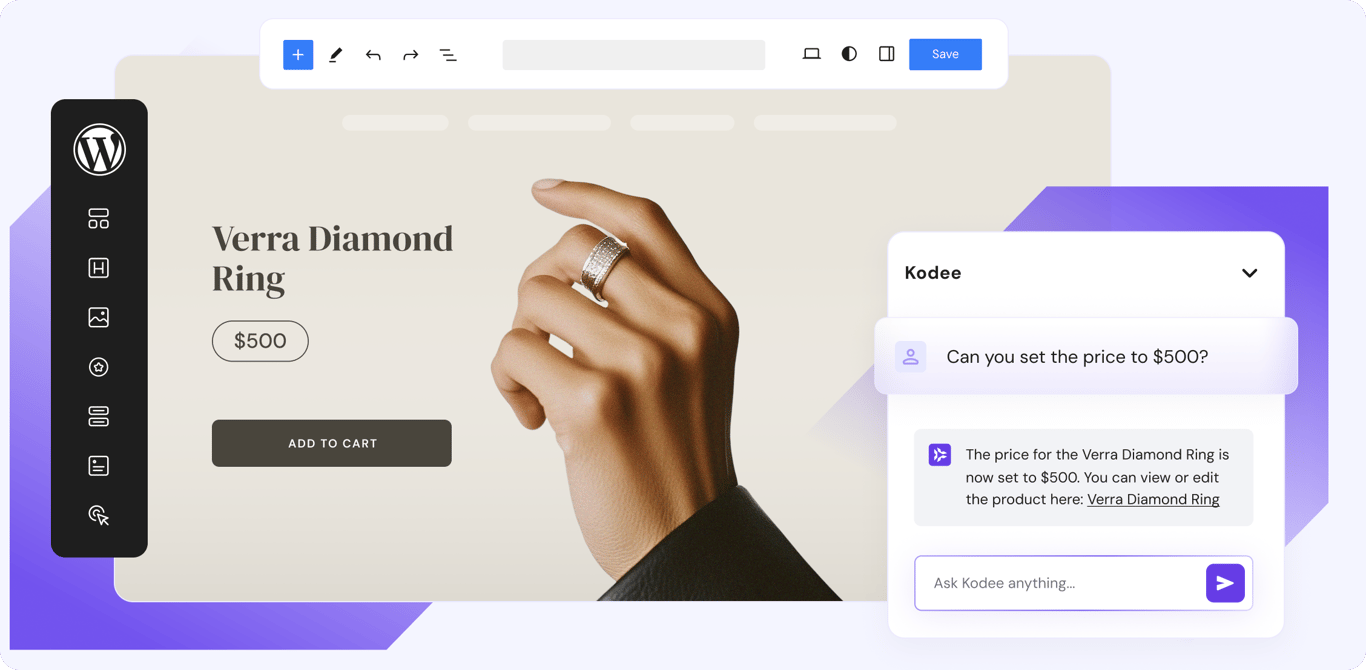Your WordPress site, fully managed by the first AI agent