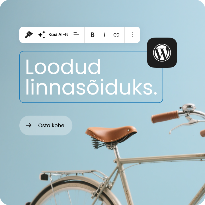 AI-põhine veebilehe koostaja