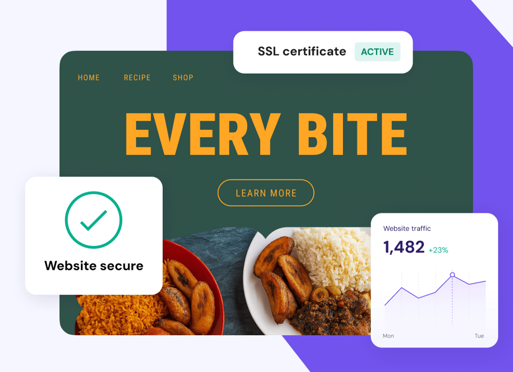 Your website data. Safe and sound