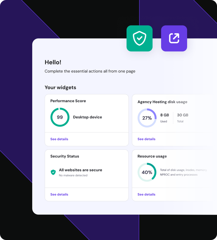 One dashboard for all sites