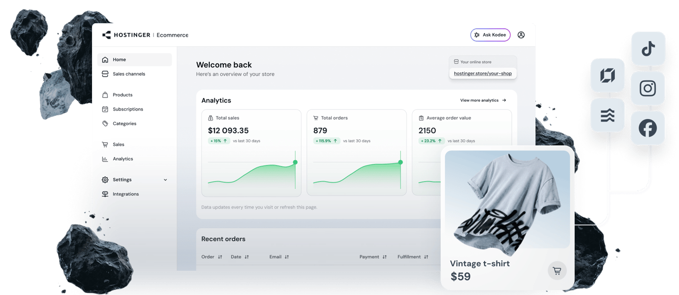 Sell everywhere.Manage it all in one place.