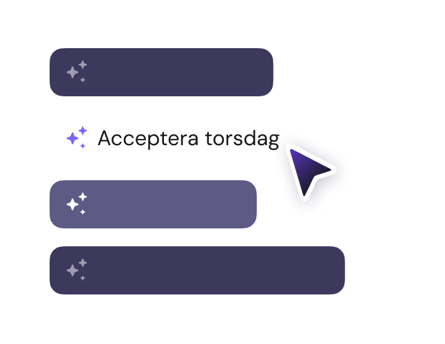 Skriv och svara på sekunder