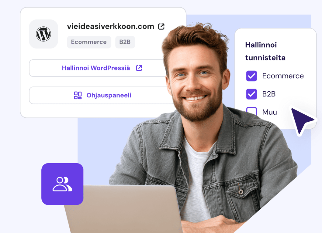 Useita projekteja. Yhdellä yksinkertaisella alustalla