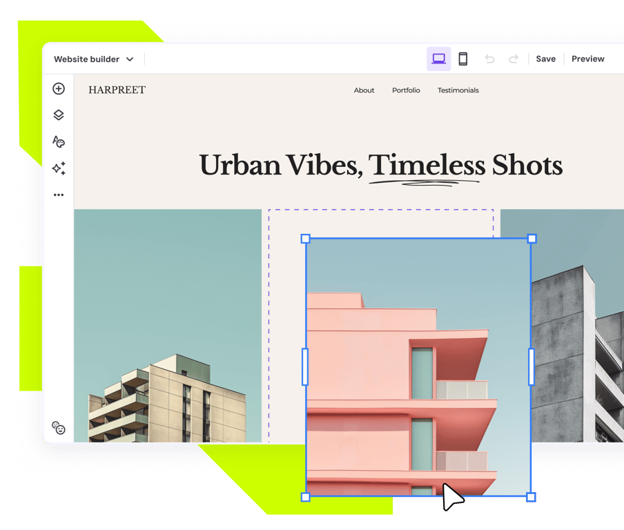 Put your portfolio on display