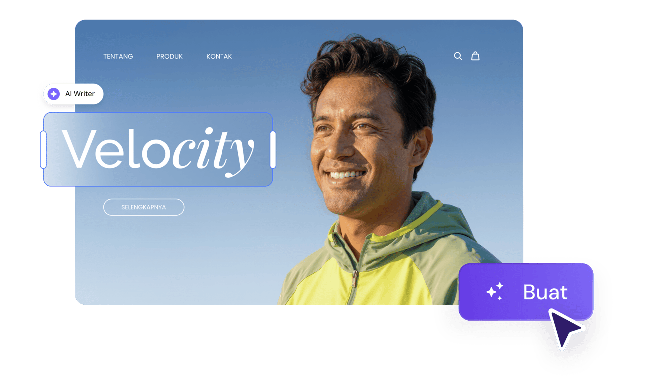 Buat website cukup chat dengan AI
