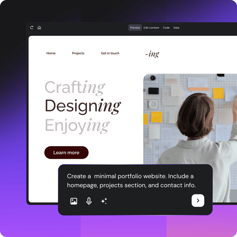Create any type of website