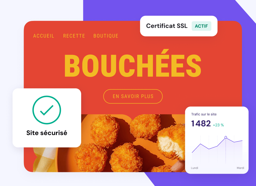 Vos données de site web en toute sécurité