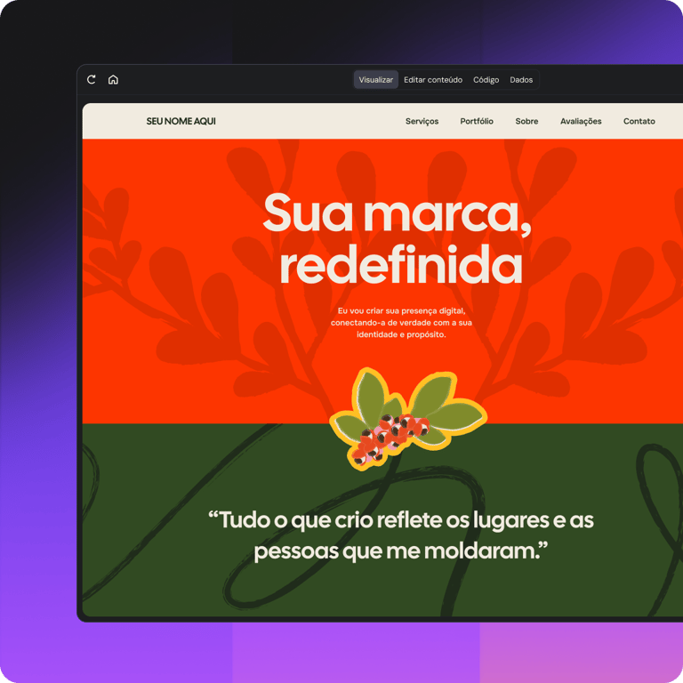 Crie qualquer tipo de site