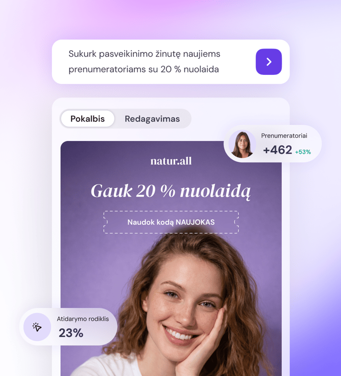 Kurk el. laiškus su DI