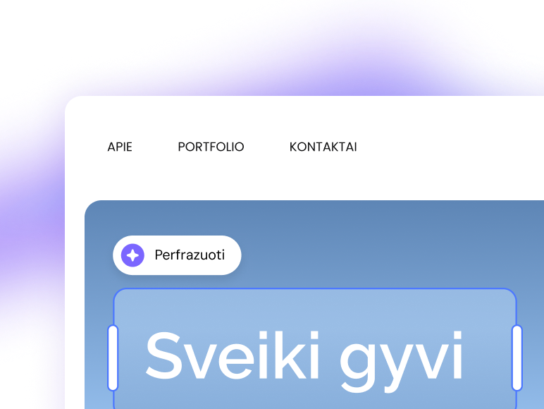 2. Pritaikyk pagal save