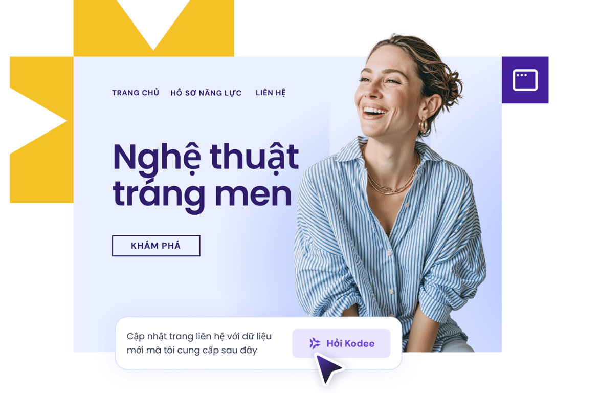 Ra mắt trang web trong một phút