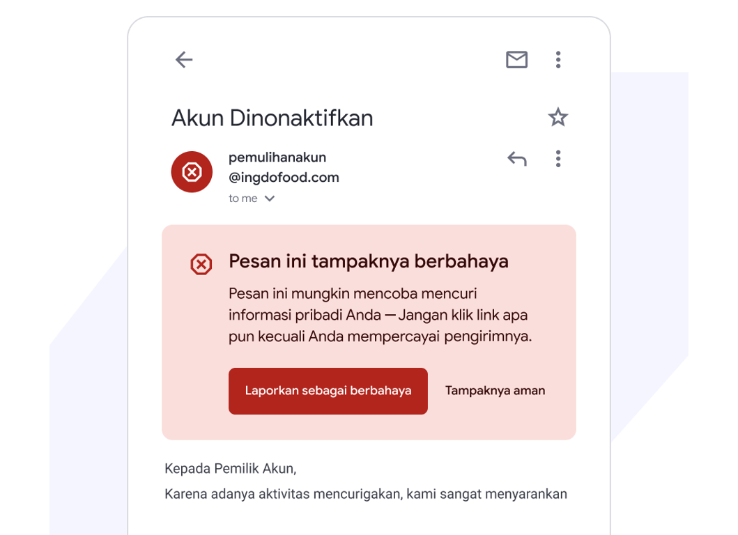 Melindungi Anda dari ancaman