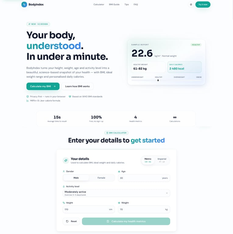 BMI calculator (clean)