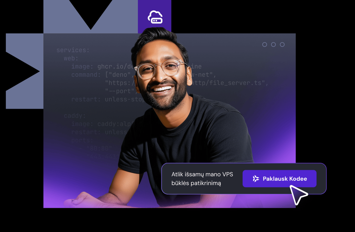 Valdyk VPS su savo DI agentu