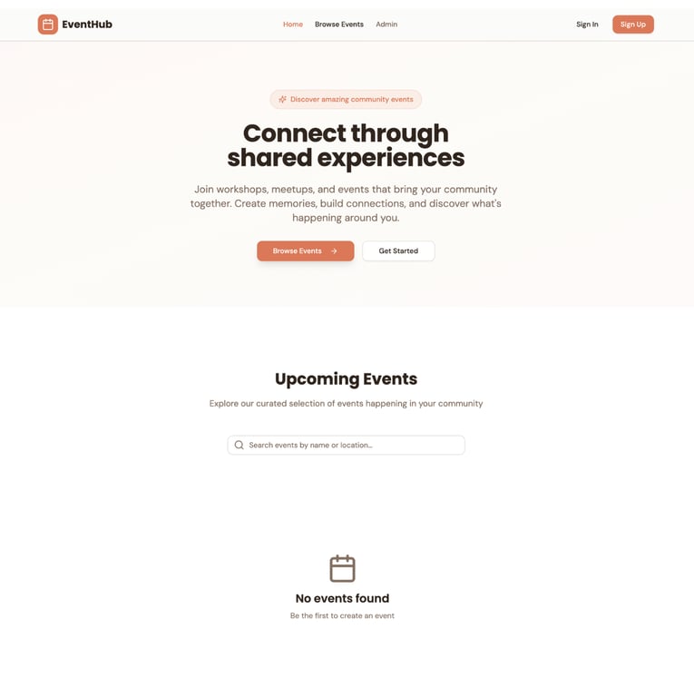 Event management app