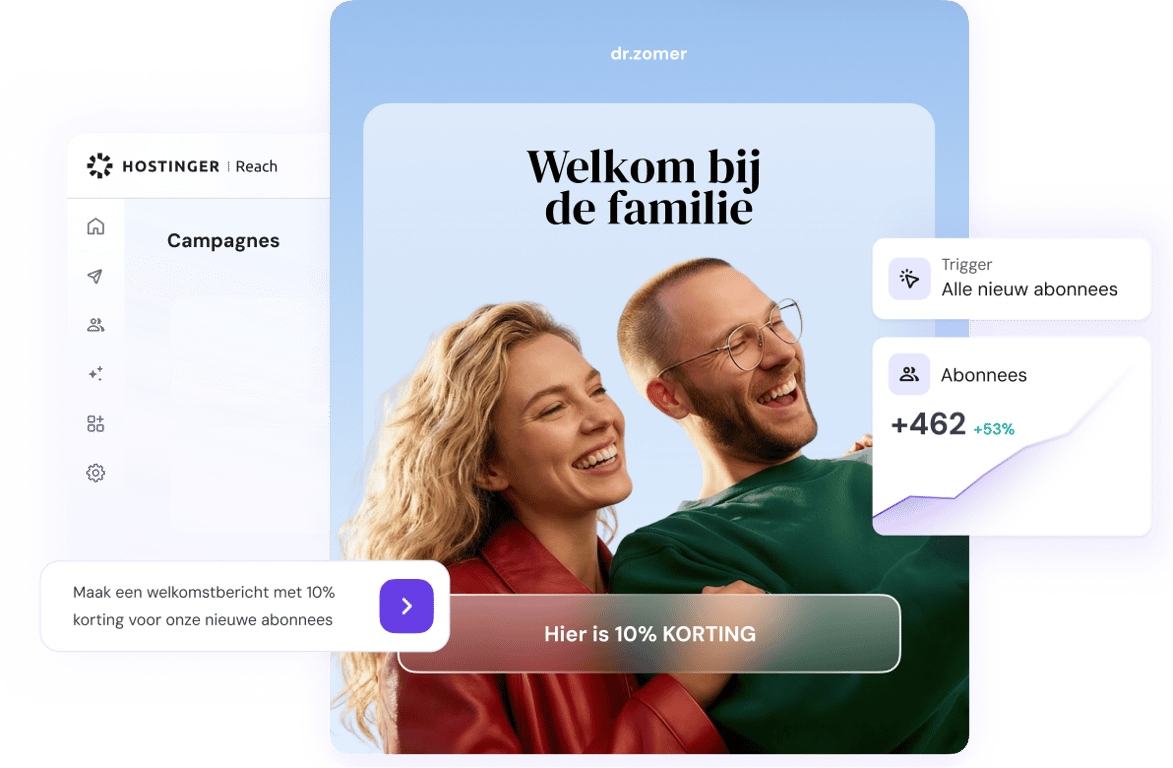 AI-aangedreven e-mail marketing services met Hostinger Reach