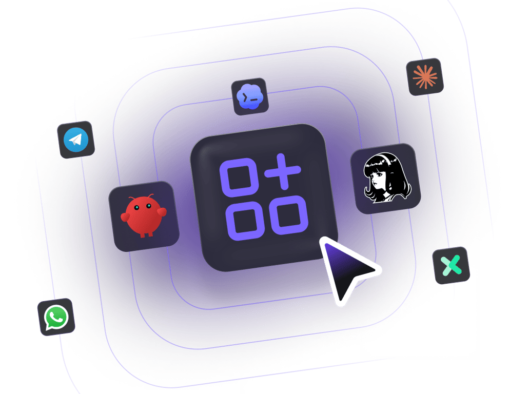 Launch an AI automation app. Switch anytime.
