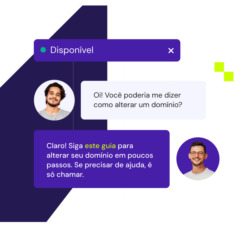 Receba suporte instantâneo 24 horas