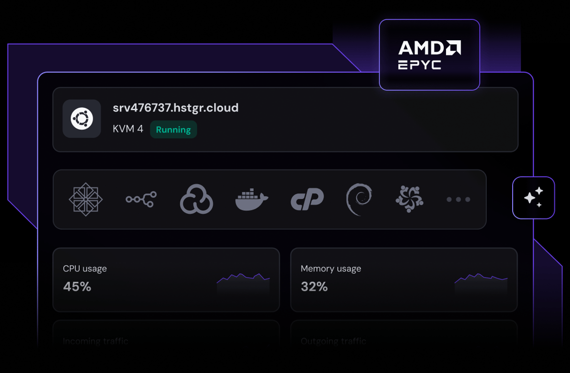 专为性能和稳定性而构建的 VPS