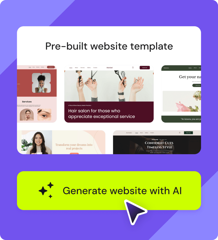 Beauty salon templates examples