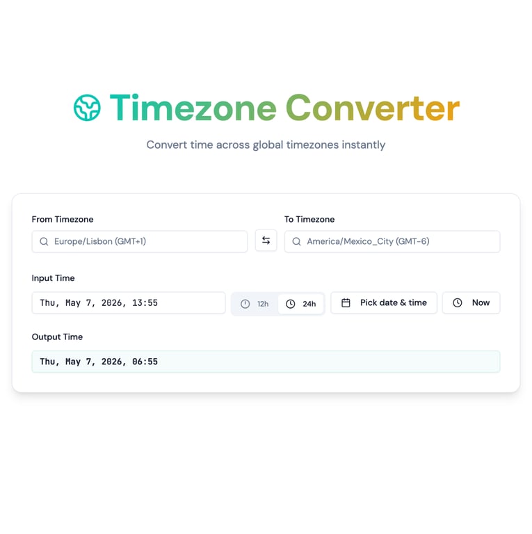 Time zone converter