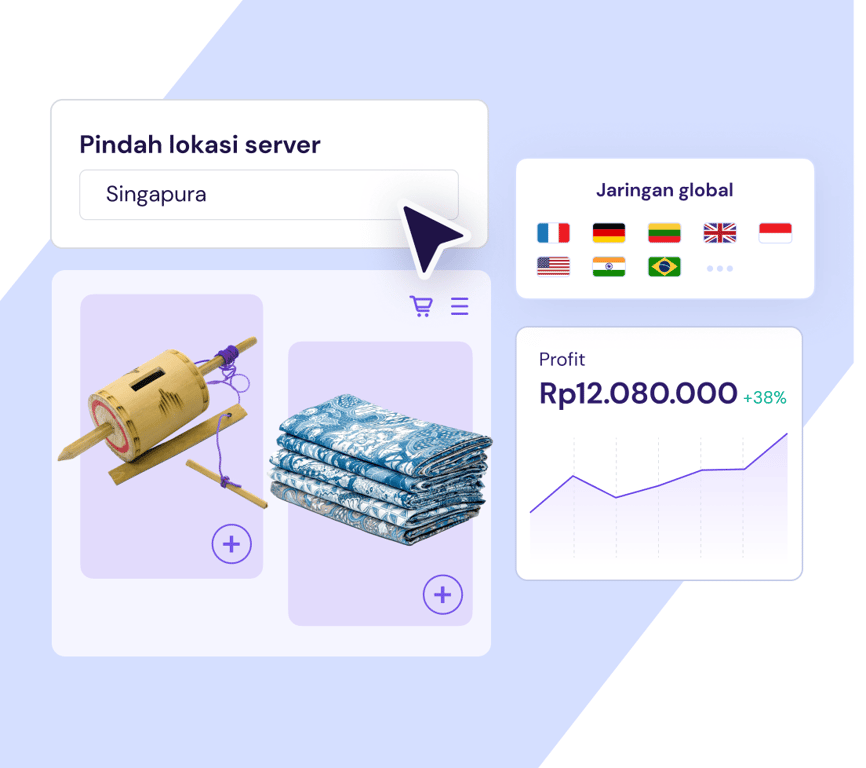 Ubah lokasi server web hosting Anda
