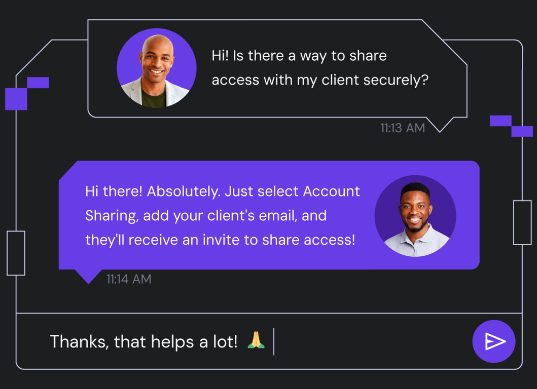 Priority expert support for Pros