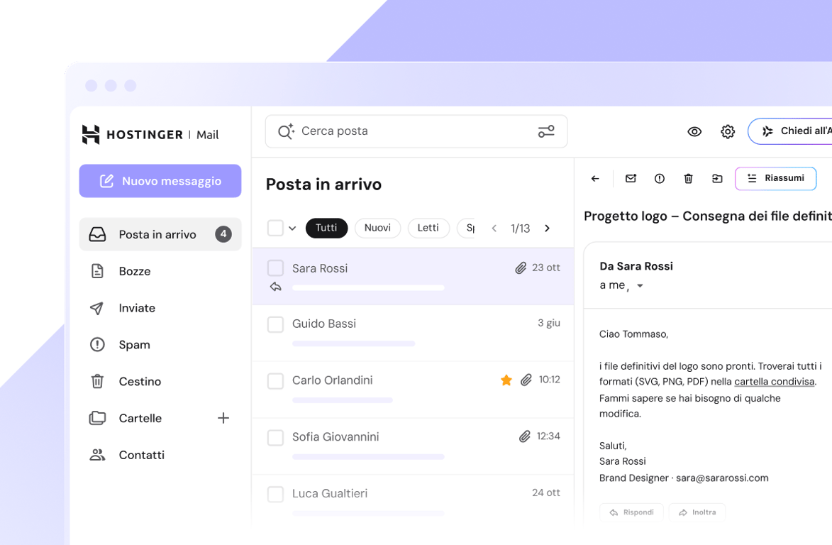 Costruisci fiducia con ogni email